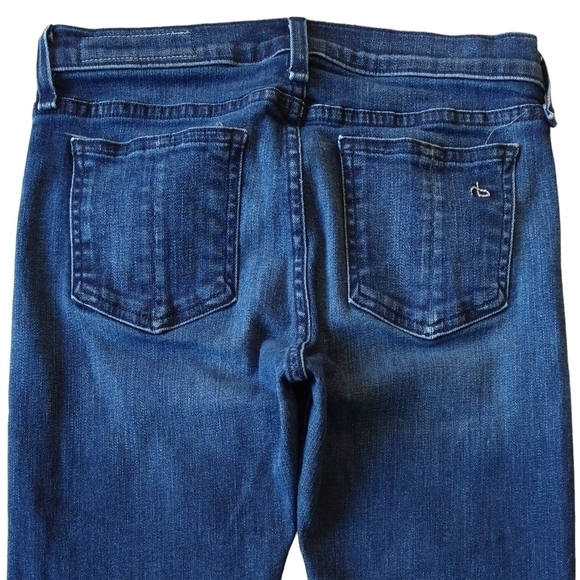 Rag & Bone The Capri Southport Dark Wash Low Rise Skinny Cropped Jeans Revolve - Picture 4 of 9